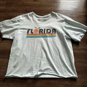 ~Vintage Rip Curl Blue Florida Graphic Tee Large~